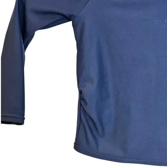 Roxy Girl Toddler Blue Rashguard Surf Swim Beach Top with Long Sleeves - Picture 2 of 4